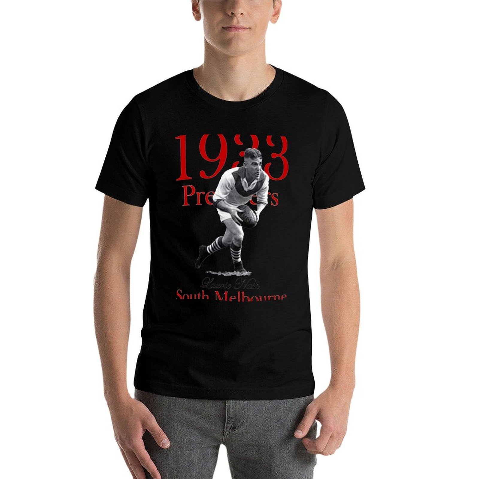 サウスメルボルン - 1933 VFL プレミアーズ Tシャ - Mens Fashion Melbourne のレビューと価格