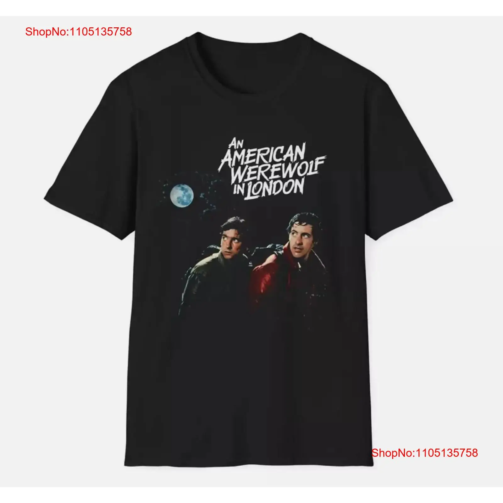 1981年ロンドンのアメリカ人狼男映画ポスターTシャツヴィン - Poster Men Fashion のレビューと価格