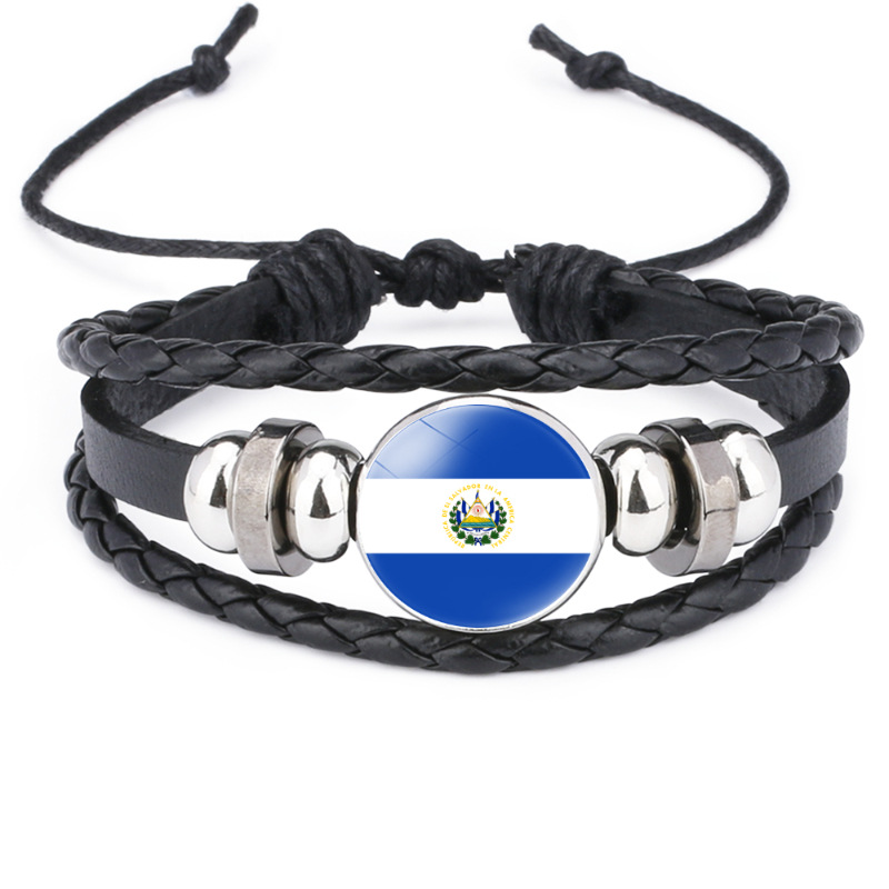 北アメリカ国旗ブレスレット男性女性サッカーゲーム米国カナダメ - Men'S Fashion Guatemala のレビューと価格