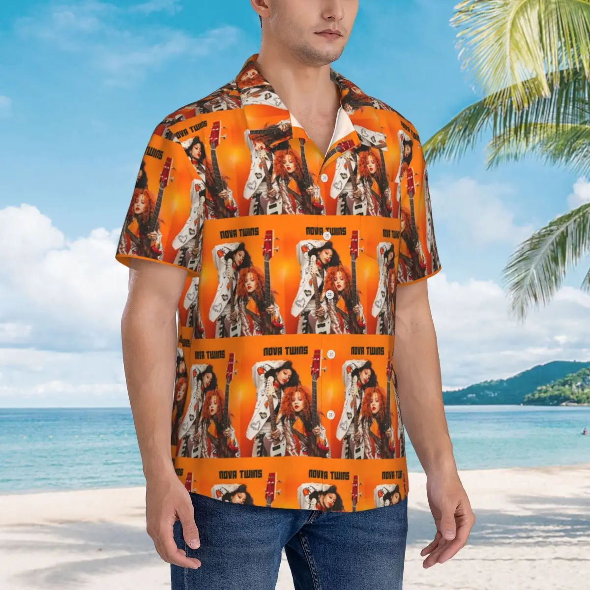 Nova Twins メンズ シャツ ハワイアン半袖シャツ  - Men'S Fashion Nova Shirts のレビューと価格