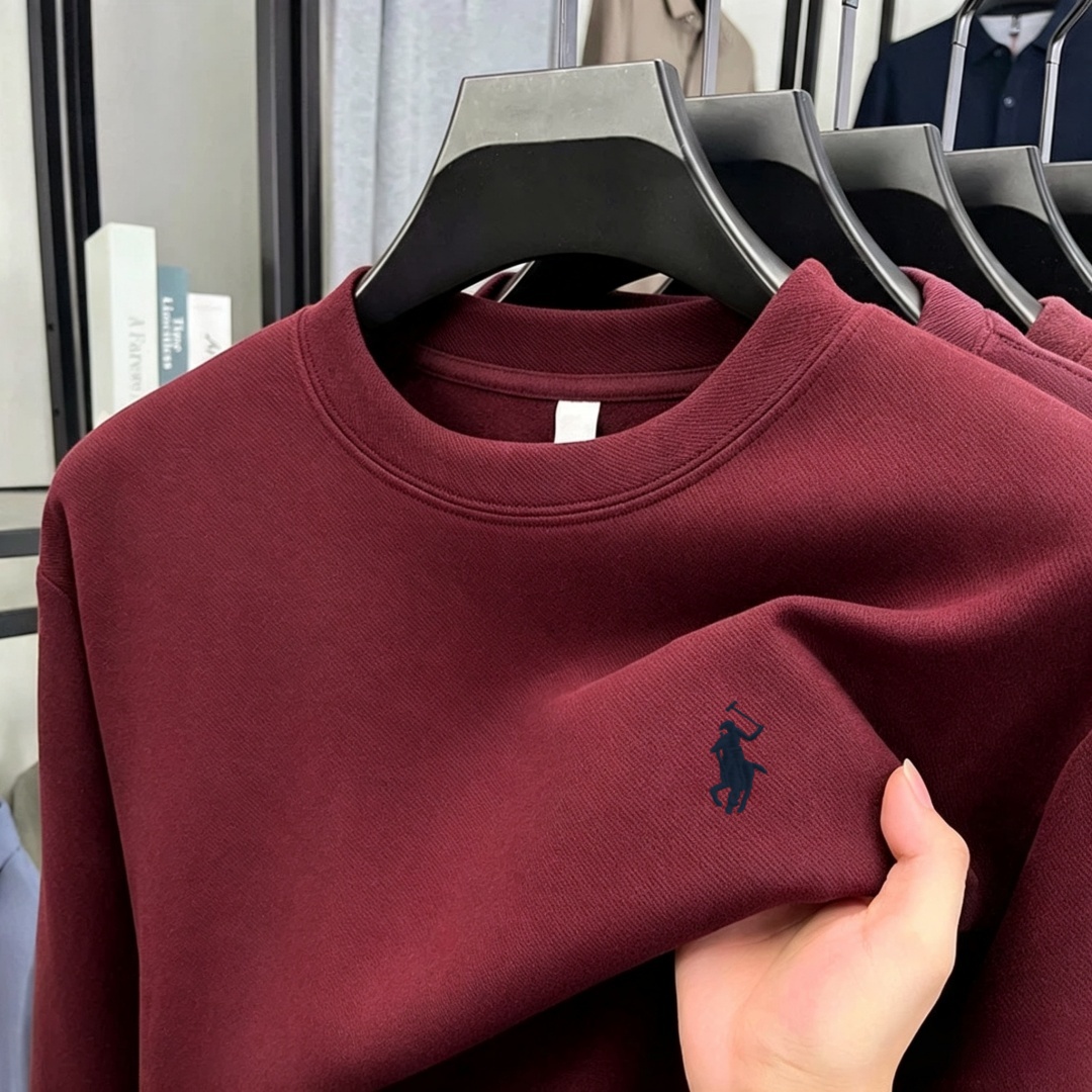 柔らかなコットン素材の高級ブランドメンズ長袖ラウンドネックT - Fashion Mens Shirt のレビューと価格