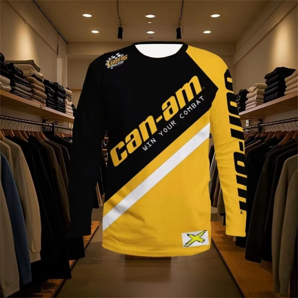 バイクレース用長袖ラウンドネックTシャツ、男女兼用、ファッシ - Men'S Fashion のレビューと価格