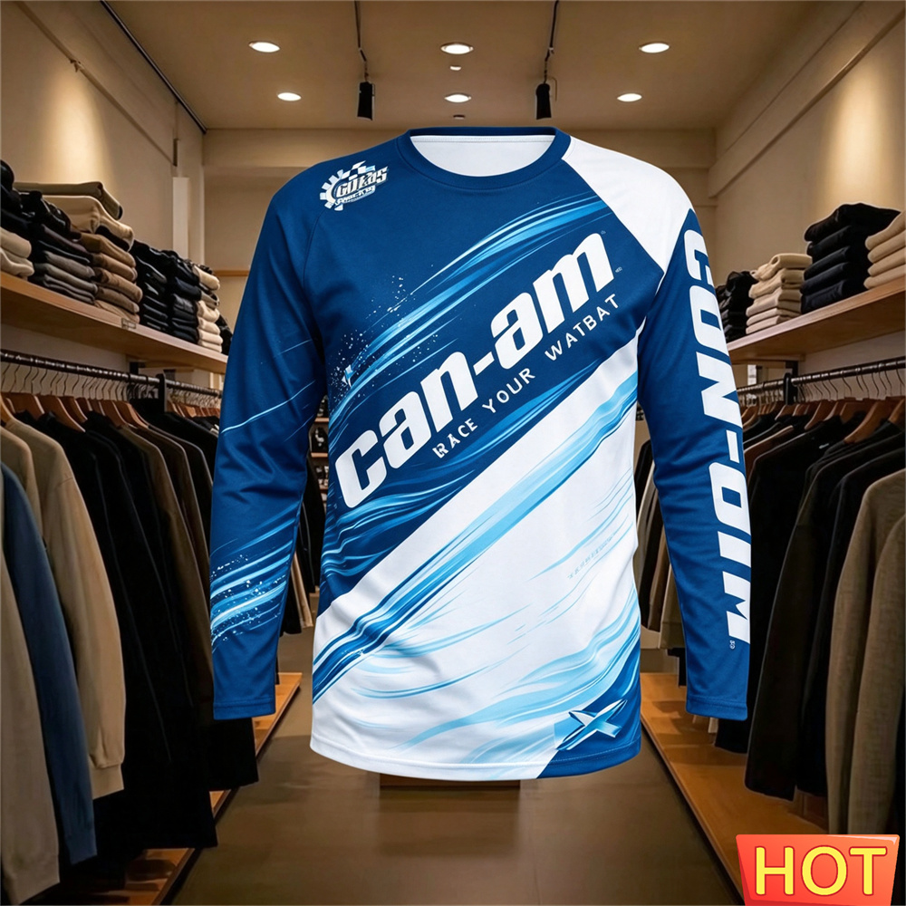 バイクレース用長袖ラウンドネックTシャツ、男女兼用、ファッシ - Men'S Fashion のレビューと価格