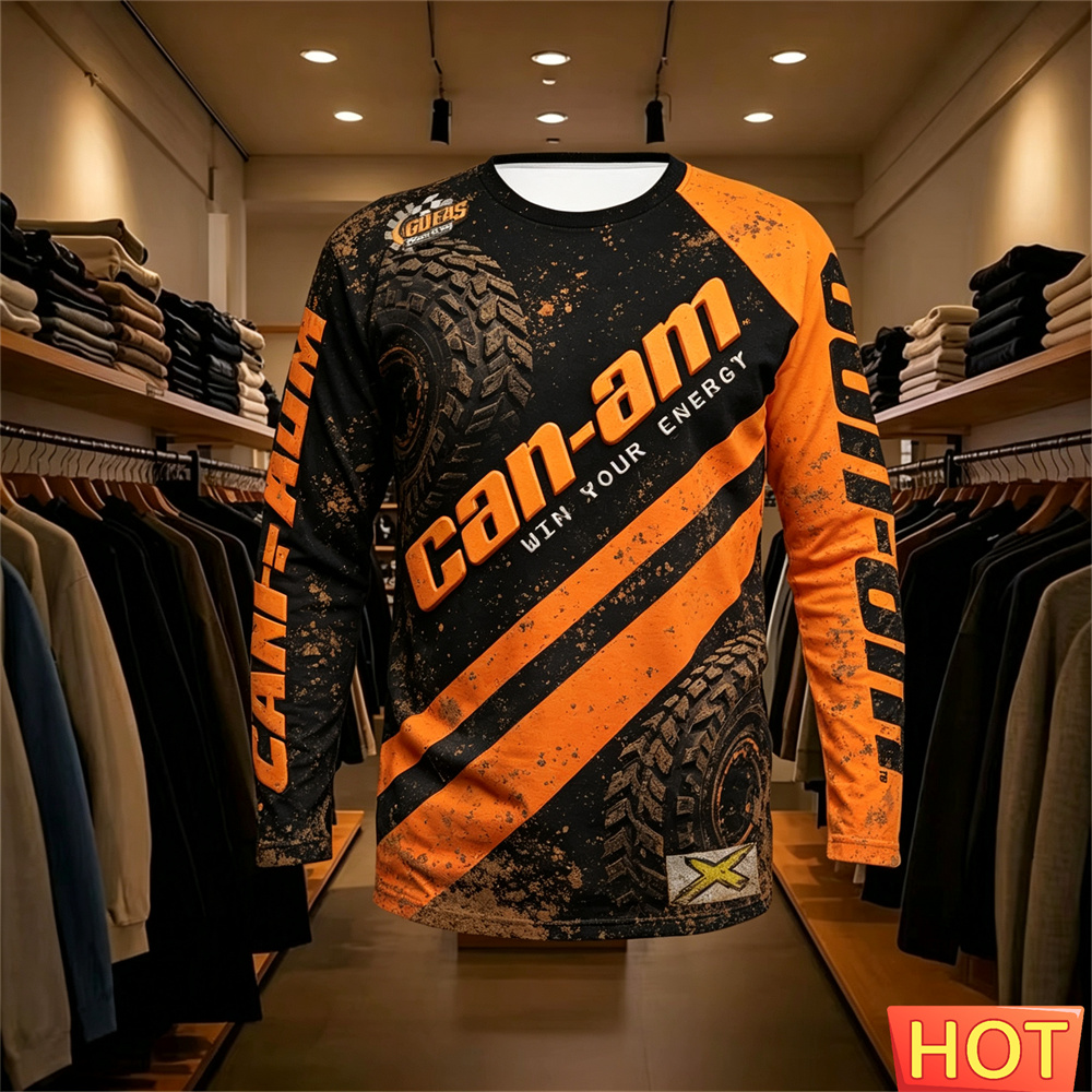 バイクレース用長袖ラウンドネックTシャツ、男女兼用、ファッシ - Men'S Fashion のレビューと価格
