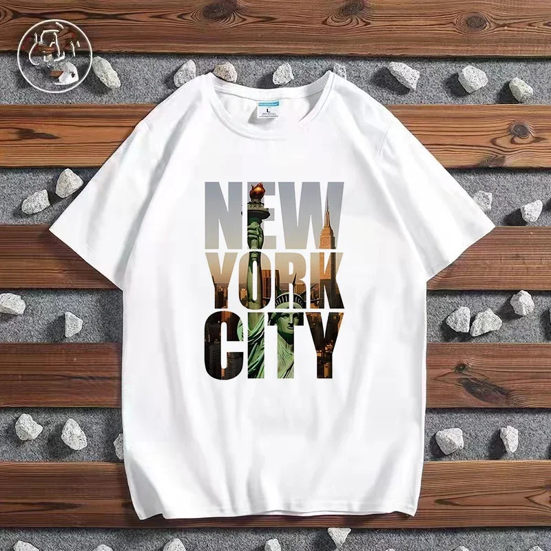男性と女性のためのカジュアルな原宿スタイルのTシャツ,都市の - Men'S Fashion New York のレビューと価格