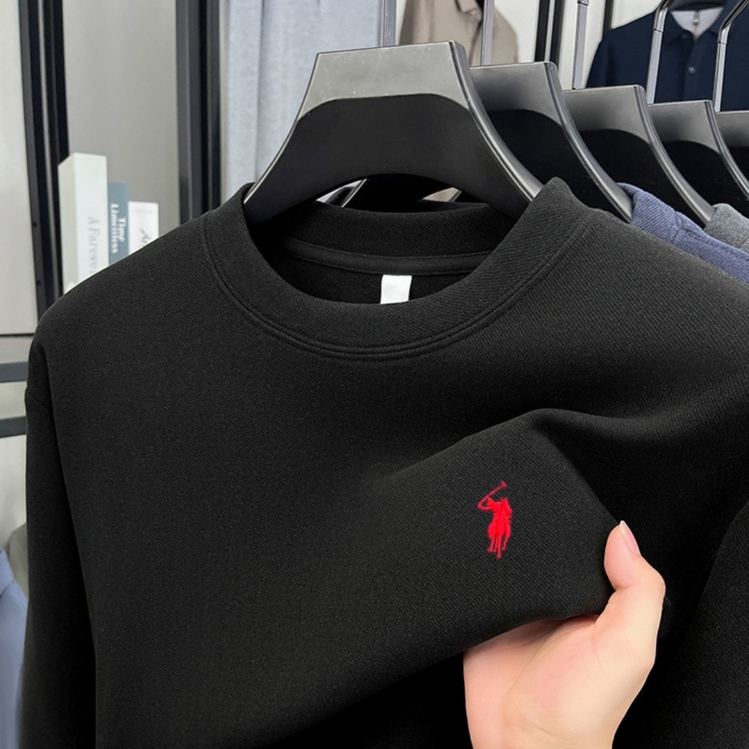 柔らかなコットン素材の高級ブランドメンズ長袖ラウンドネックT - Fashion Mens Shirt のレビューと価格