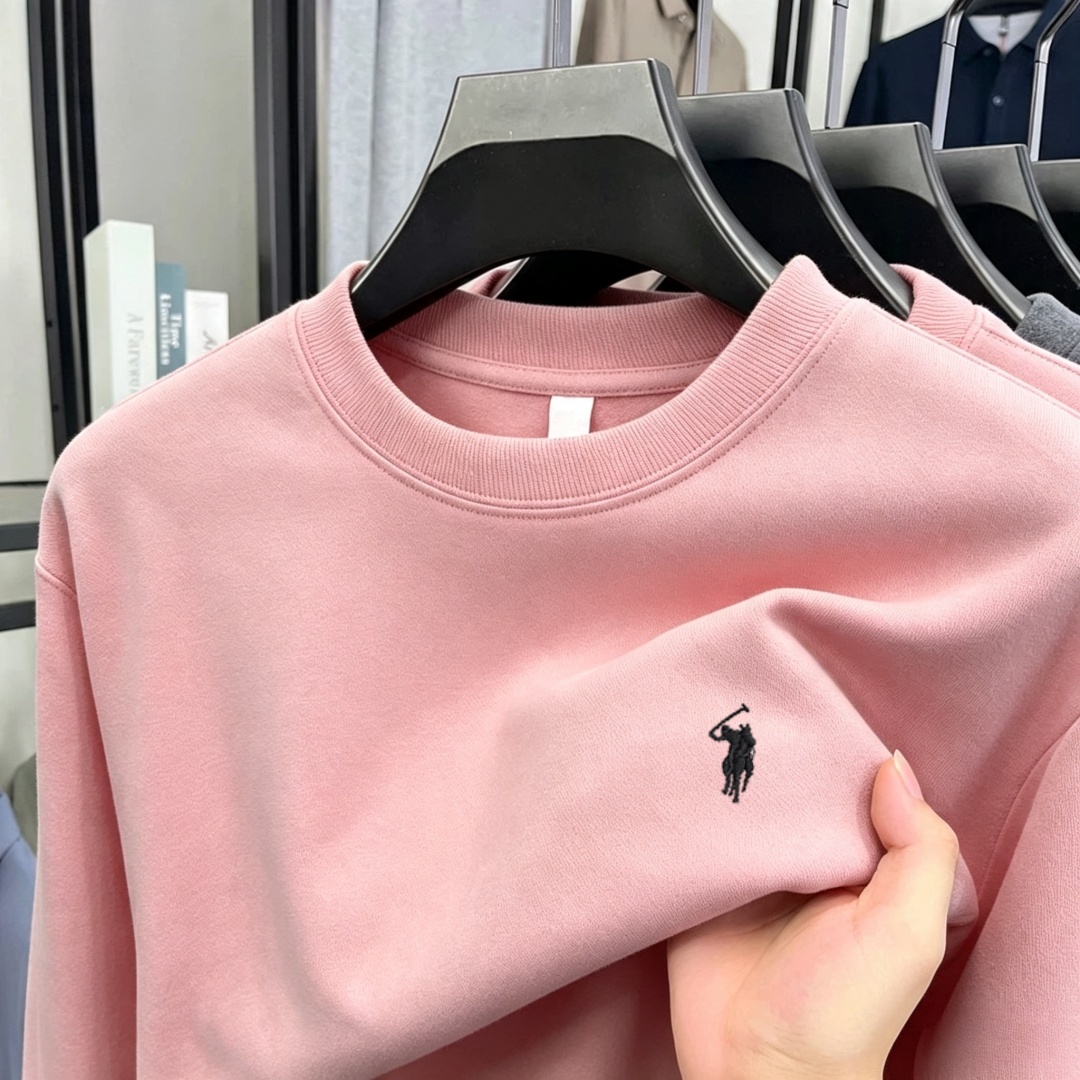 柔らかなコットン素材の高級ブランドメンズ長袖ラウンドネックT - Fashion Mens Shirt のレビューと価格