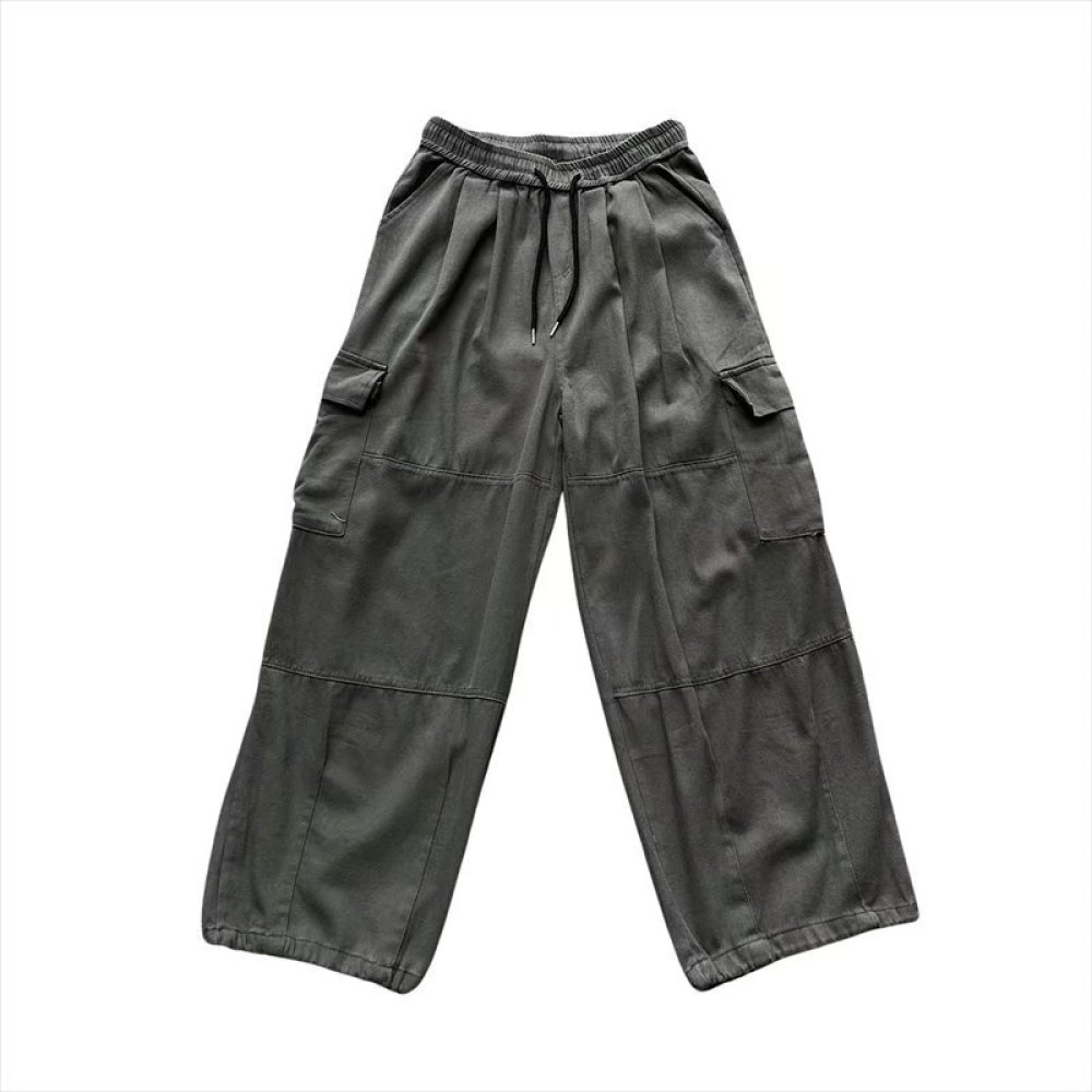 日本のストリートウェアカーゴパンツ メンズ ルーズストレート - Cargo Jogger Pants のレビューと価格