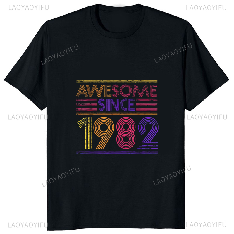 男性用ヴィンテージプリントTシャツ,カジュアルなストリートウ - Mens Fashion In The 80S のレビューと価格